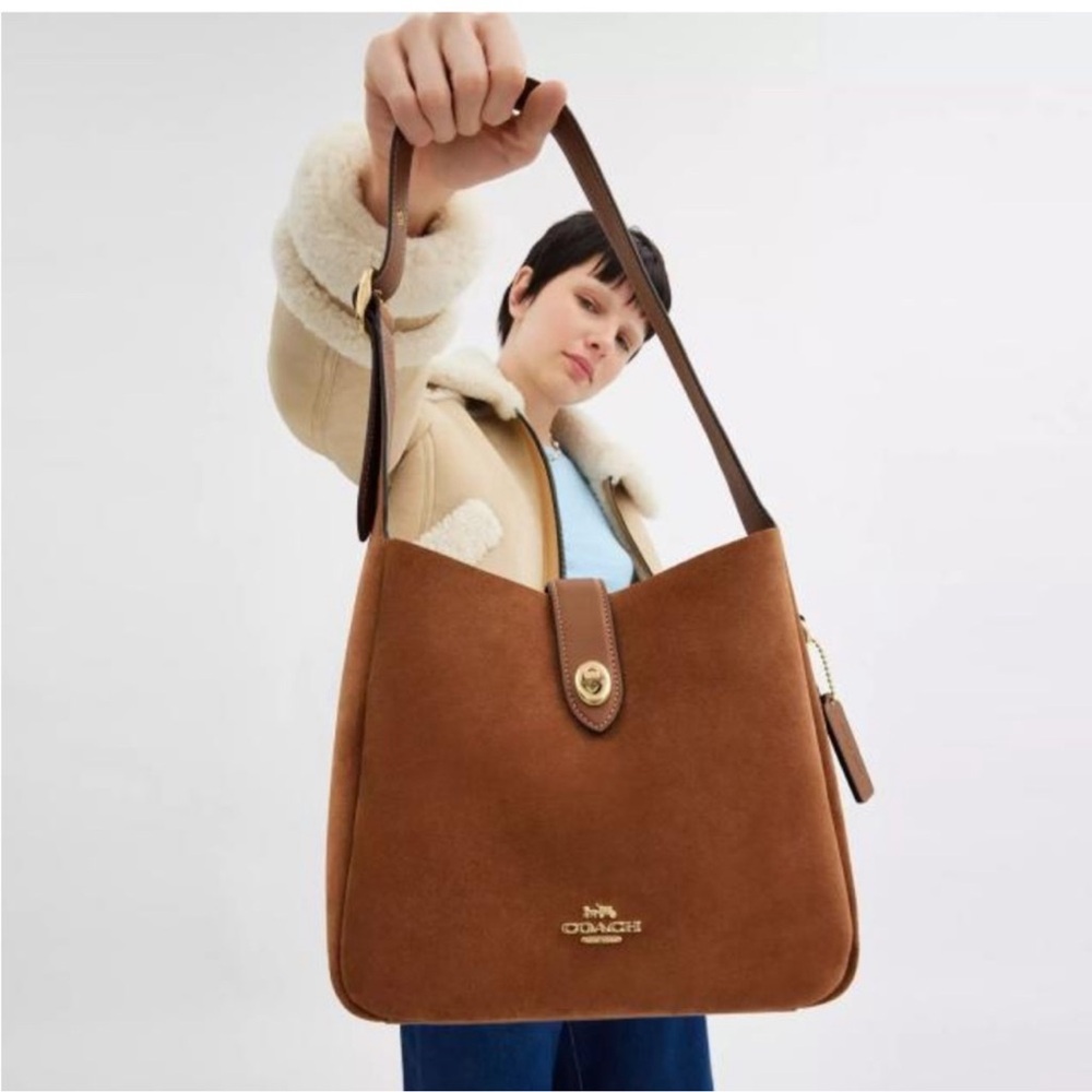Coach suede Hadley bag - Picture 2 of 5